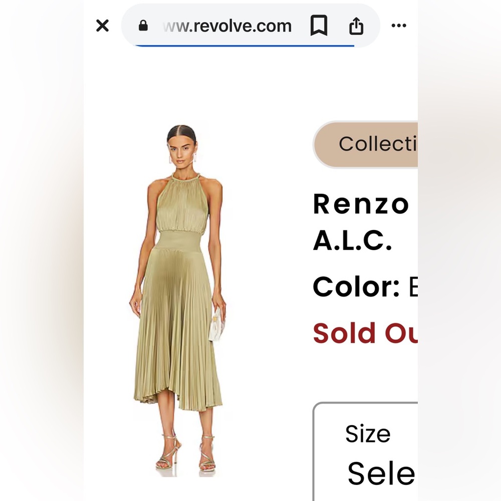 ALC halter neck dress from Revolve